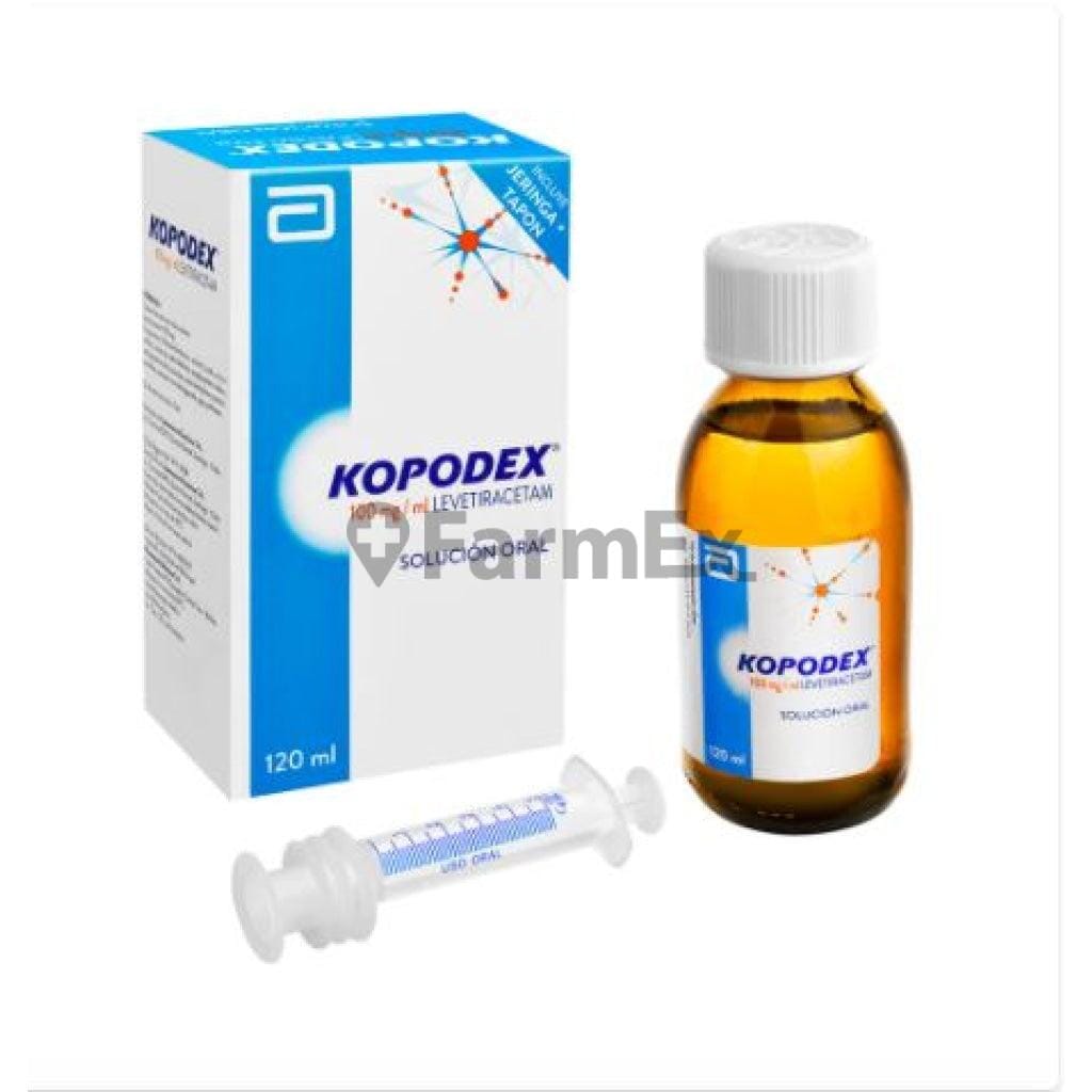 Kopodex Solución Oral 100 mg / mL x 120 mL Farmex-Receta Solidaria-Persistente
